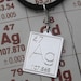 Silver Periodic Table Pendant - Atomic Symbol for Silver Science Necklace- Science Jewelry