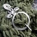 Circle With A Twist Aluminum Shawl Pin - Scarf Pin - Closure - Fastener -Sweater Brooch - Metal -Women Knitting Accessories-