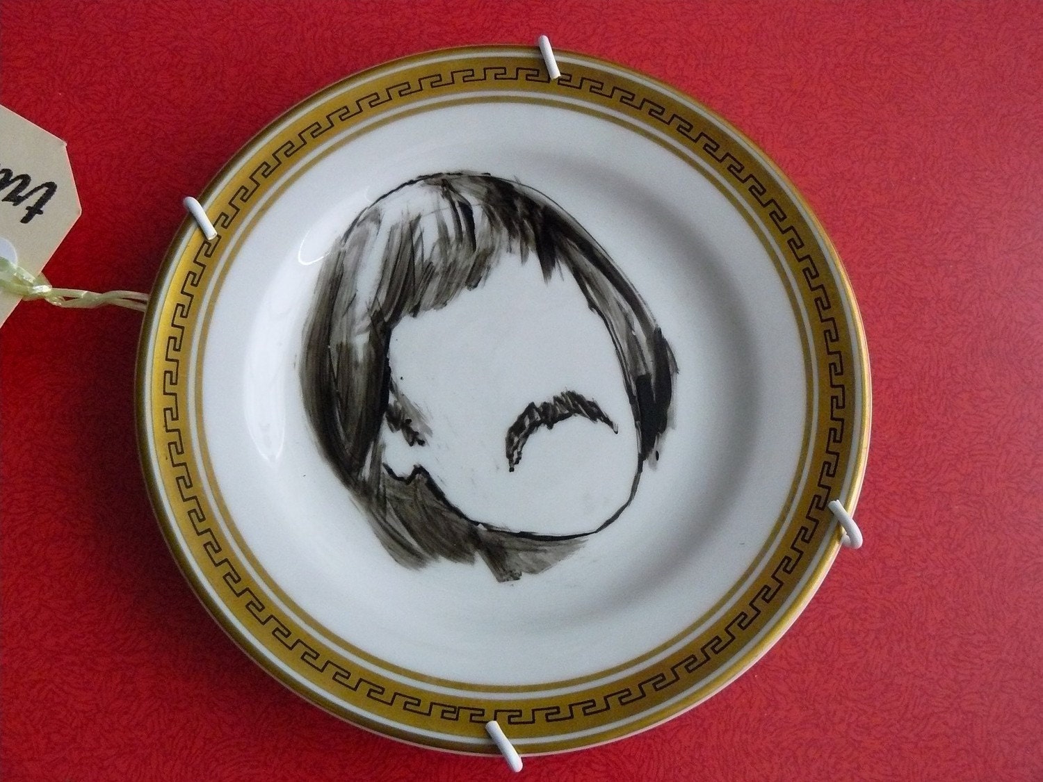 Hairdo portrait plate