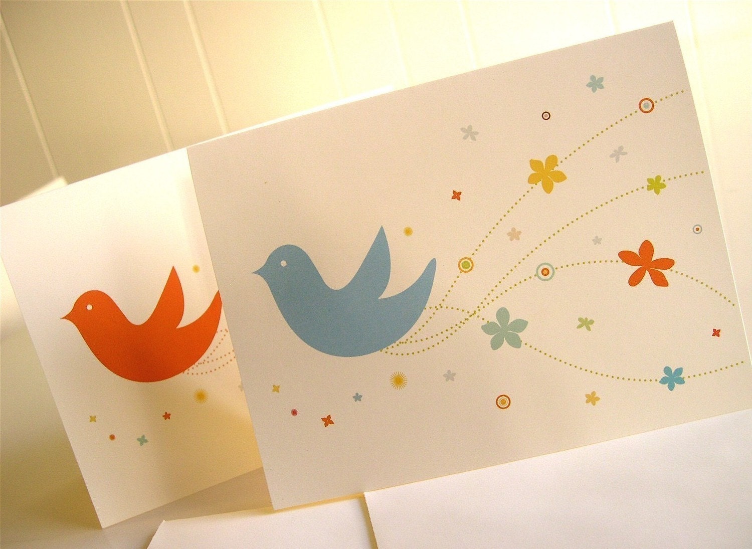 Bride Bird Cards - Set of 4