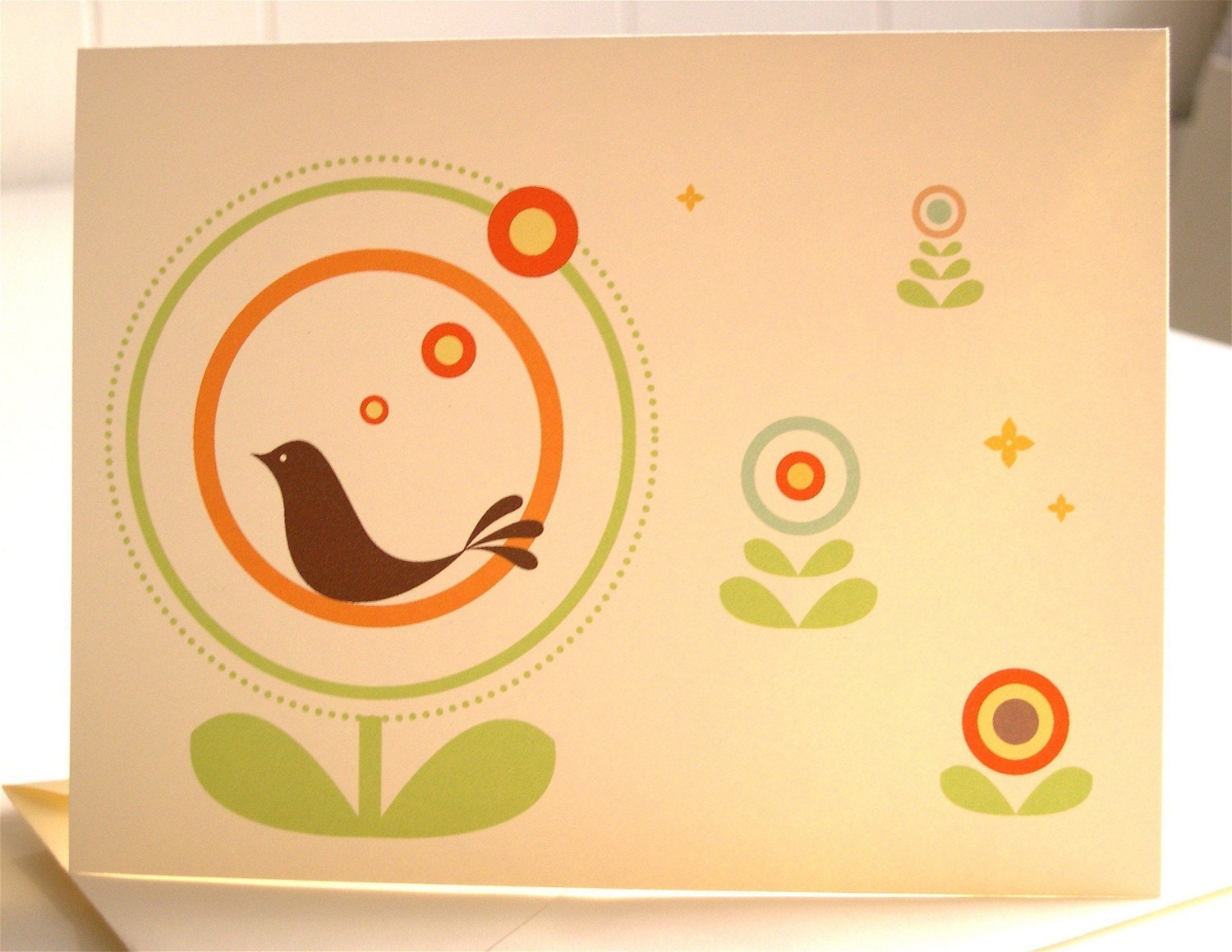 Tweetie in the Circle Flower Single Card