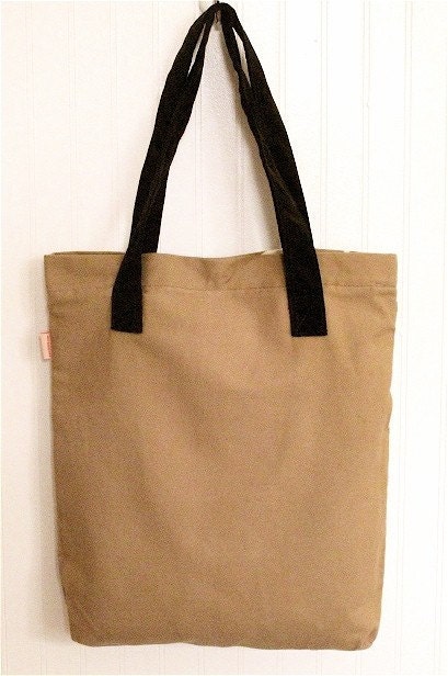 SALE Tan Hummingbird with Eucalyptus Shoulder Tote Bag