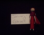 January Birthstone Worry Doll