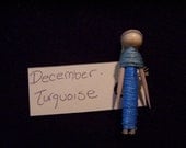 December Birthstone Worry Doll