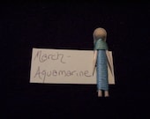March Birthstone Worry Doll
