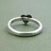 Black Heart Ring - Sterling Silver