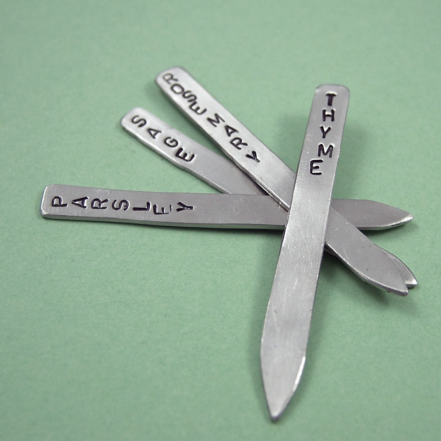 Herb Garden Plant Markers - Mini - Nickel