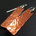Hammered Copper Earrings