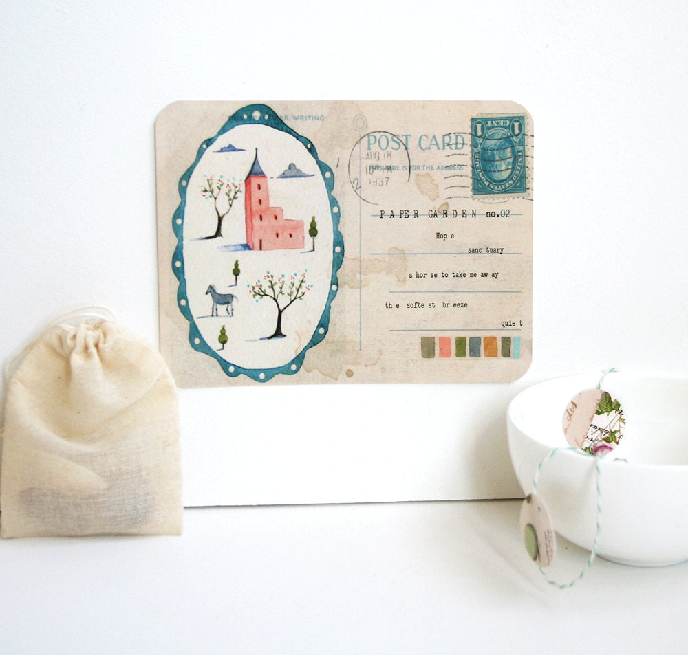 Paper Garden no.2 - Postcard Set
