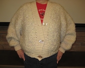 Bulky hand knit sweater