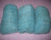 Wool batts for spinning