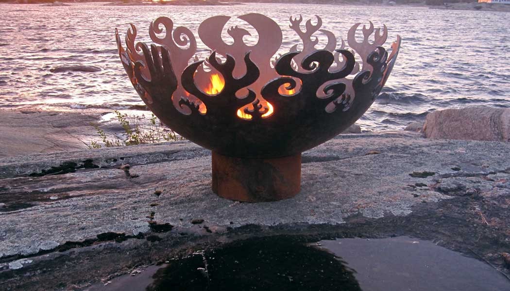 Great Bowl O' Fire 37 Inch Diameter Sculptural Firebowl