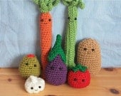 Bunch of Vegetables -- Crochet PATTERNS
