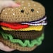 Crochet Cheeseburger PATTERN -- PDF