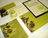 Screenprinted Wedding Invitations - Custom Made