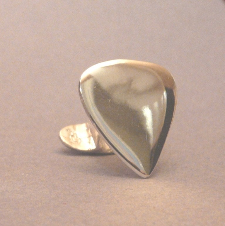 Sterling Silver Guitar pick Cufflinks