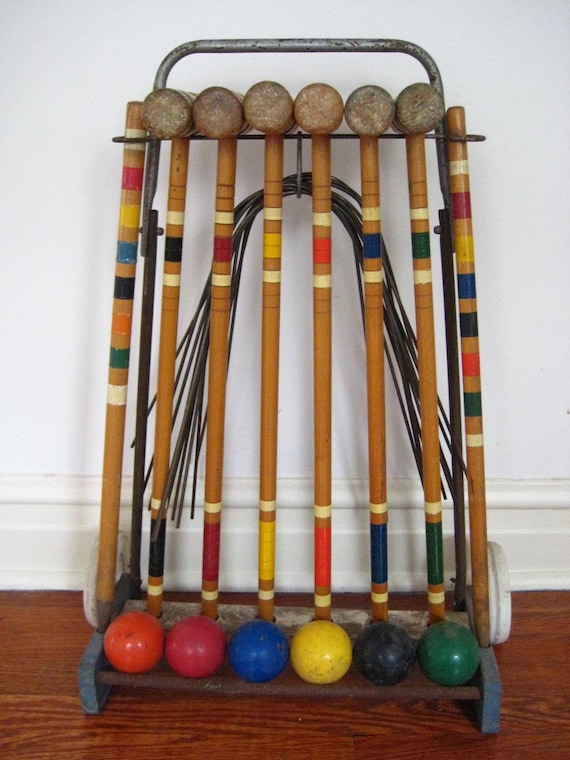 Vintage Croquet Set