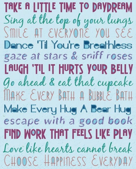Live Life With Positivity Motivational And Inspirational Art Typographic Print