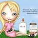 Crafty Girl Print Big Eyed Art