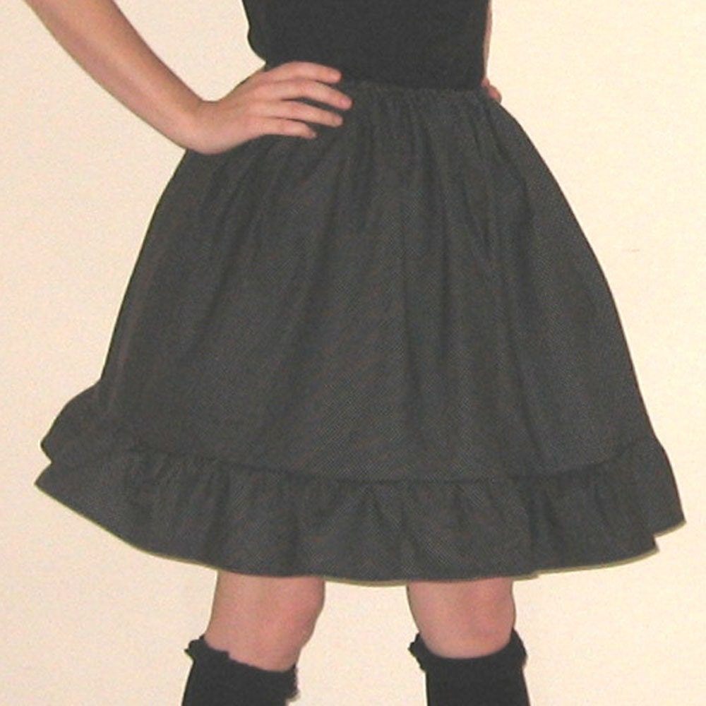 Black and White Polka-Dot Loli Skirt