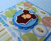 Baby Boy Card - Sweet Lion Baby Onesie