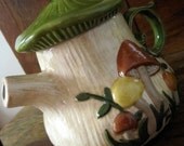 Forest Green Mushroom Teapot
