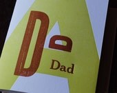 DAD - Wood Type card