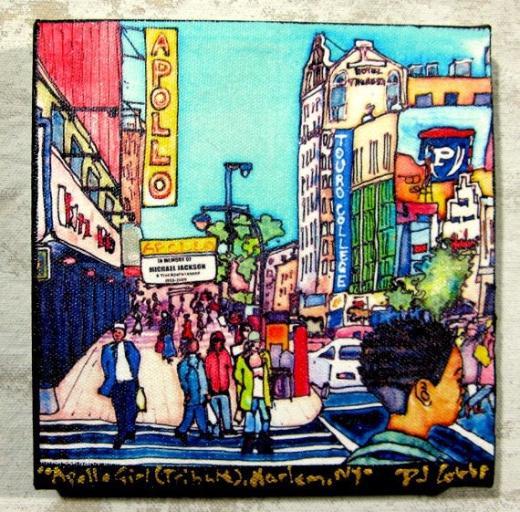 Apollo Theater Girl Harlem, NY,  Print on Canvas