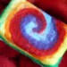 Tie Dye Felted Soap Olive Oil Soap Needle felted