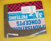 Recycled Ephemera Sketch Notebook - jazz patterns