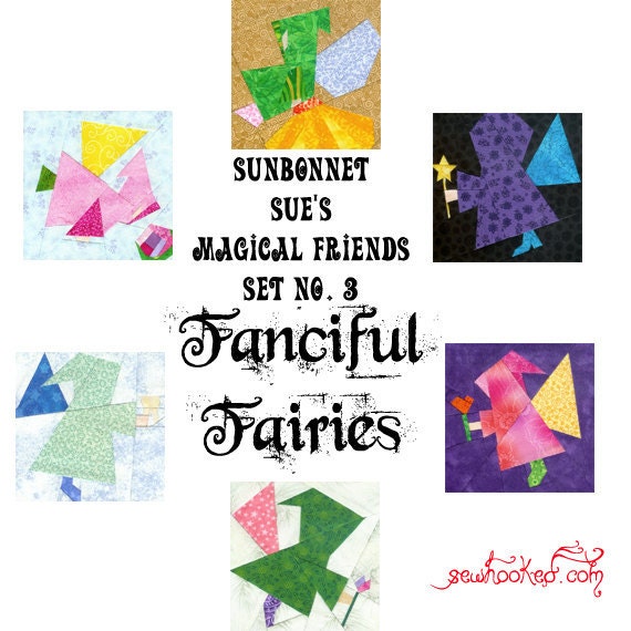 Sunbonnet Sue's Magical Friends, Set 3, Fanciful Fairies
