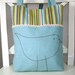 SALE-Reversible Linen Bird Bag