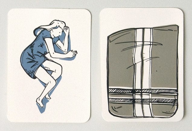 Paper Bed No.2 - set of 9 silkscreen prints