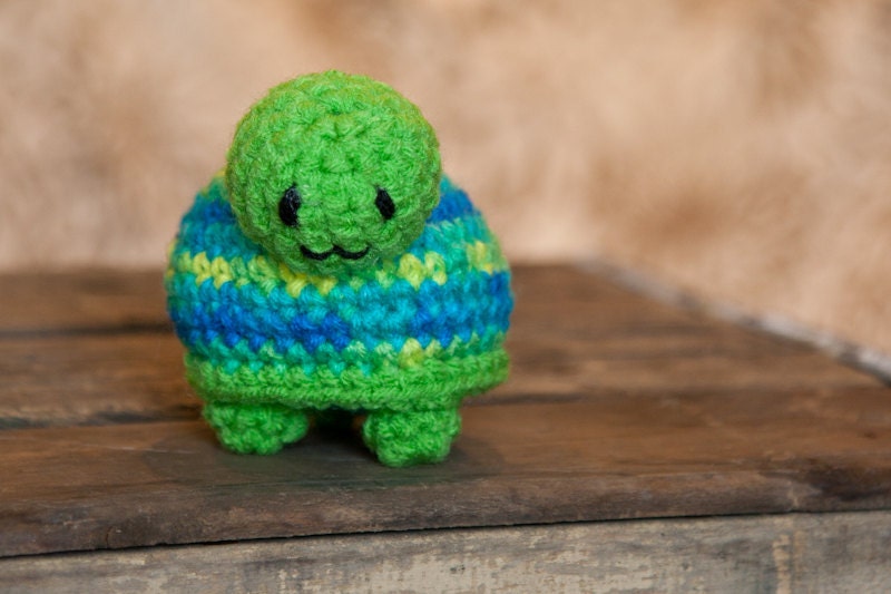 Crocheted Amigurumi Baby Turtle Toy Doll