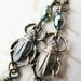 Green Pearl Dangle Earrings - Darling Scarab - Egyptian - Bug Earrings