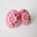 Breast Cancer Awareness - Japanese Flower Stud Earrings - Pink Rose Smoke  FREE US SHIPPING