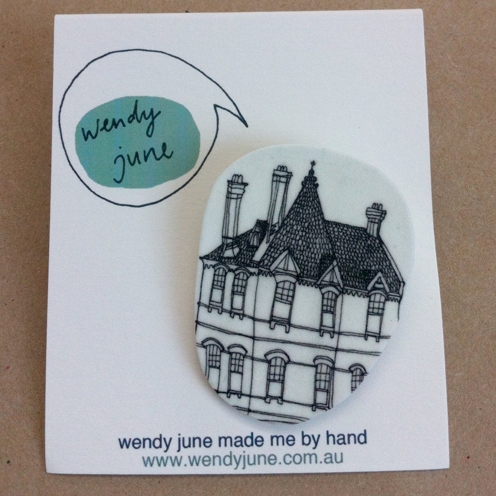 Black House Brooch
