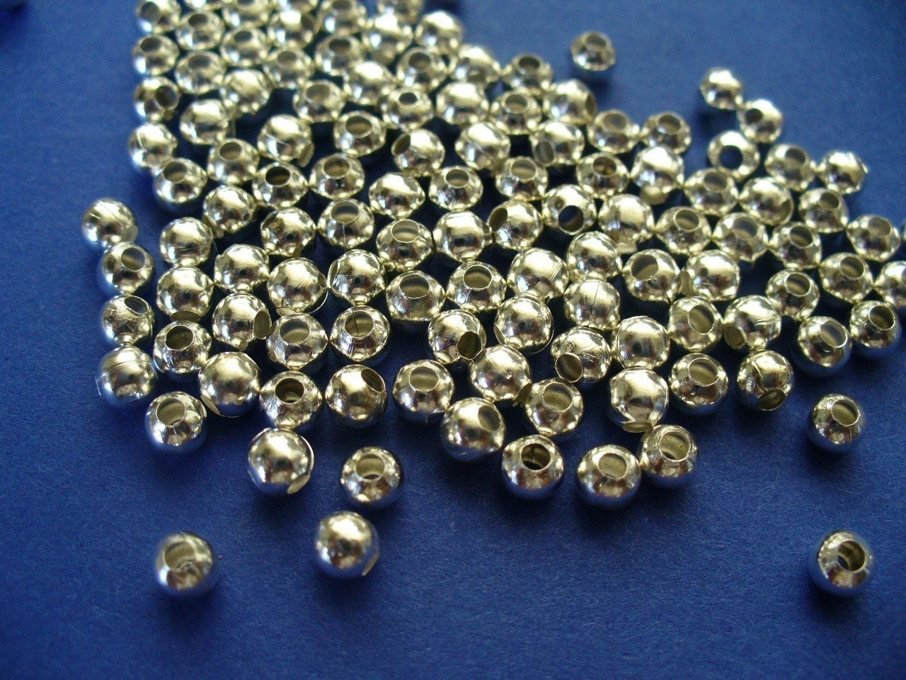 6mm Silver Plated Smooth Spacer Beads - Take 100 of them
