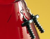 Earrings That Look Like Hematite Screws