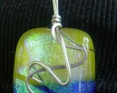 Dichroic Glass Rainbow Pendant