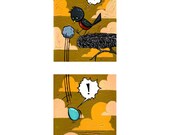 A Robins right to choose giclee print set