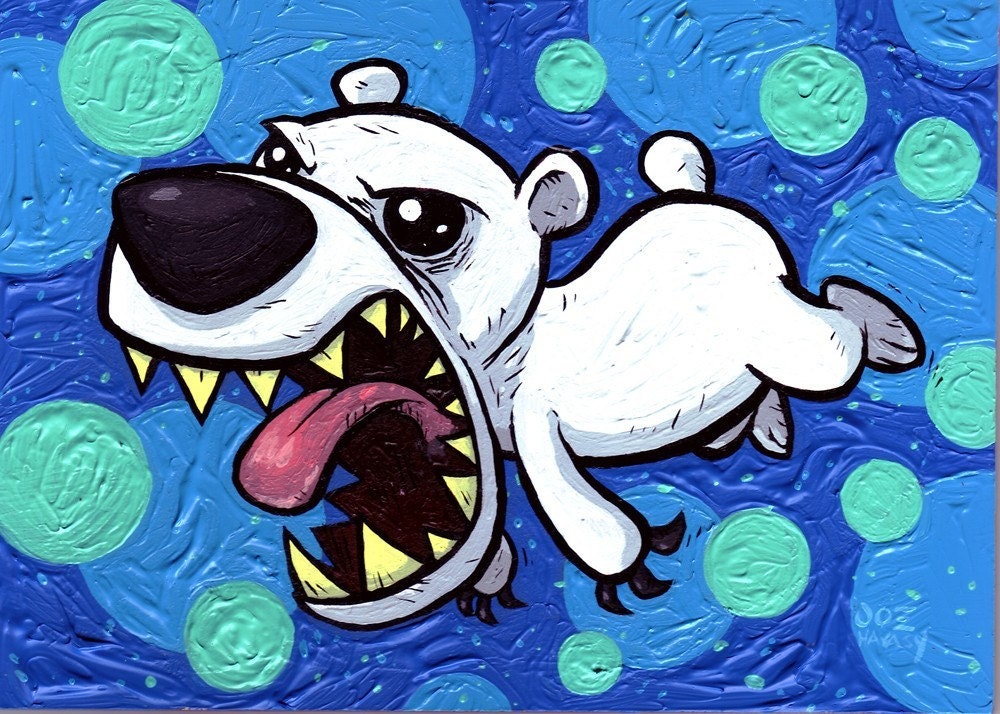 Portrait of A Polar Bear as a Young Cub 5 x 7 in archival print