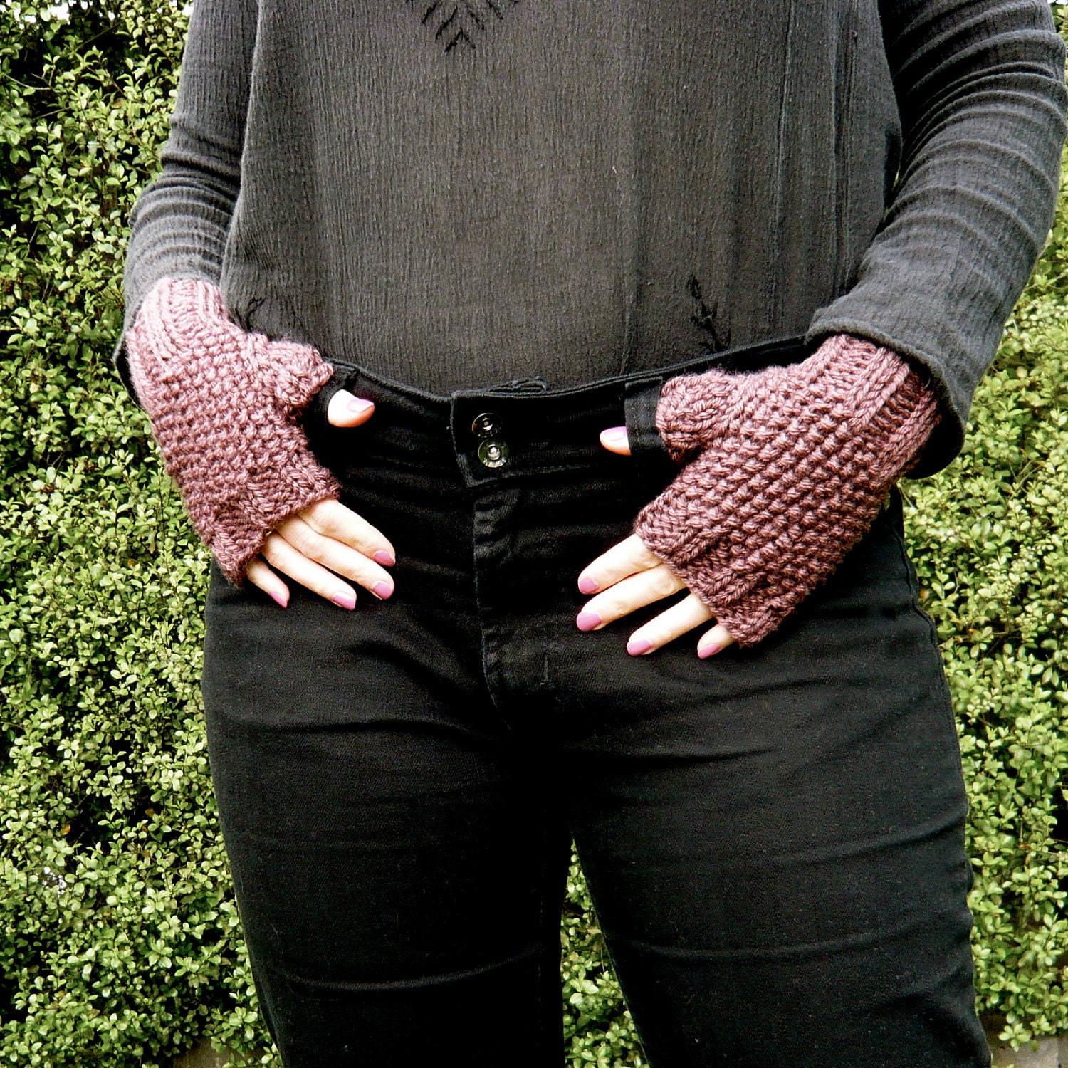 PATTERN Knitting Mitts GLoves Mittens Chunky Mitts Knitting Pattern PDF