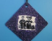 Day of the Dead Wedding Couple  - Christmas Ornament - Victorian Skeletons