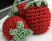 Cotton Play Food (Playfood) -- Strawberries (sold individually)