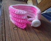 hot pink crocheted bracelet cuff thing is a must have