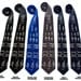 Navy blue "KNOTical" necktie. Sailor's knots nautical print. Microfiber. Tie the knot. Standard or narrow