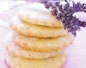 UNIQUE LAVENDER COOKIES GREETING CARD SET with A RECIPE CARD - GIFT CARDS and ORGANIC LAVENDER for COOKIES