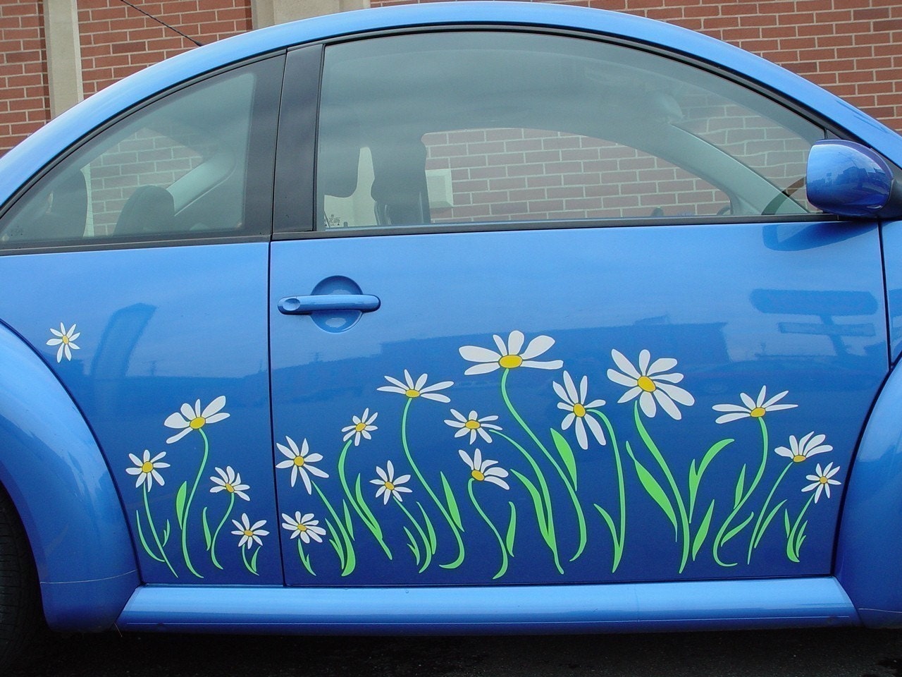 Daisy Decal vinyl sticker graphics--Beetle side panel