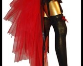 Long Fairy Festival Burlesque Tulle Bustle Skirt Las Vegas Showgirl Gothic Lolita Costume Party Outfit Sexy LOST In The WOODS